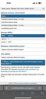 Prodám podíl 1/2 zahrada v obci Povrly - 2