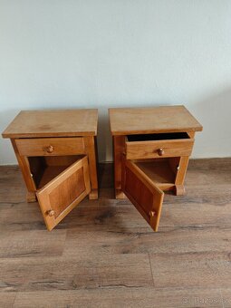 Noční stolky z masivního dubového dřeva - 2