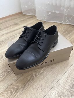 Panské kožené polobotky Lasocki - 2