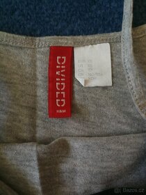 Dlouhé šedé šaty H&M - velikost XS - 2
