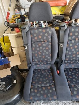 Prostřední řada sedaček Mercedes Vito W639 sklápěcí - 2