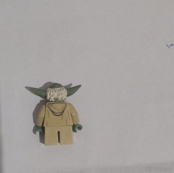 Lego- Star Wars- hvězdné války- mistr Yoda- bílé vlasy - 2