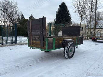 Vlek za malotraktor traktor, čtyřkolku, UTV nebo auto - 2