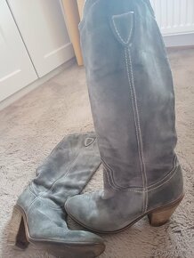 Dámské kožené kozačky vel 40 - 2