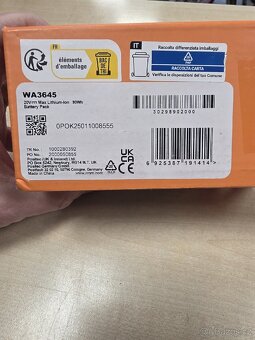 Baterie, akumulátor Worx 20V, 5Ah - NOVÁ - 2