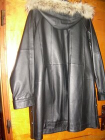 dámská kožená delší bunda -XL (48-51) - 2
