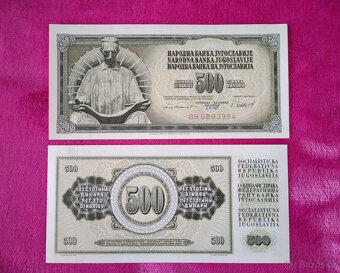 Jugoslávie - 500 dinárů - 2