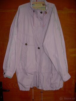 Dám. bunda (parka) starorůžová barva, vel.44, jarní,zimní - 2