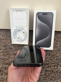 Apple iPhone 15 Pro 128gb Black Titanium. Zaruka 10 mesicu. - 2
