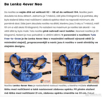 Nosítko Be Lenka (4 - 20 kg) - 2