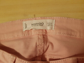Světle růžové kalhoty značky Mango - 2