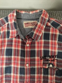 Pánská košile XL Denim dlouhý rukáv - 2