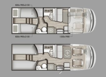 5 míst 2024 automat Integral 3.5t FIAT DUCATO obytné auto - 2