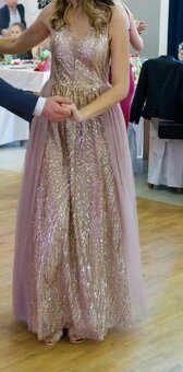 plesové šaty M - 2