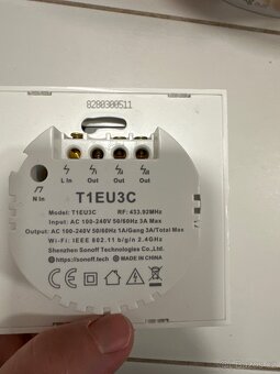 Dotykovy spínač sonoff T1EU3C - 2