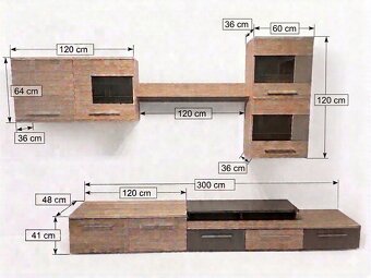 Obývací stěna - 2