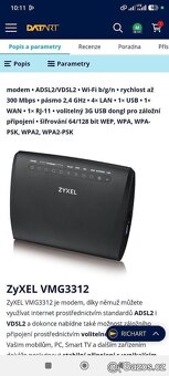 Modem ZyXEL VMG3312-T20A - 2