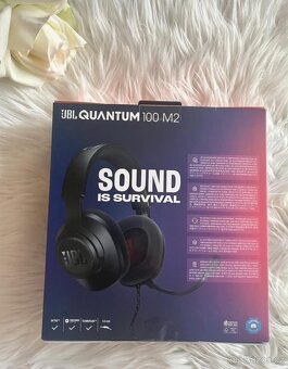Černá sluchátka JBL Quantum 100 M2 - 2