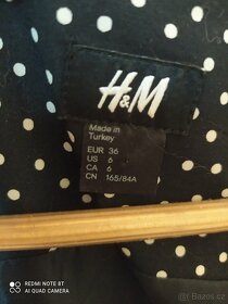 Černobílé šaty H&M vel. 36 - 2