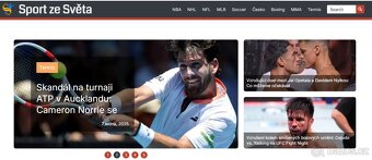 Sportovní web – SportZeSveta.eu plně automatický - 2