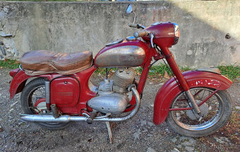 Jawa-ČZ 250 typ 353 půlbuben (mezityp), rok výroby 1955 - 2