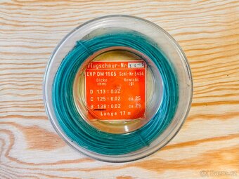 RETRO MUŠKAŘSKÁ ŠŇŮRA FLUG - SCHNUR 1,38 MM / 29 G / 17 M - 2