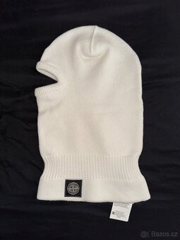 SUPREME X STONE ISLAND GLOW KNIT BALACLAVA WHITE REFLECTIVE - 2