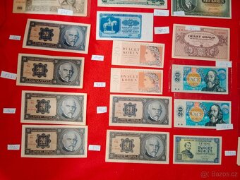 České a Československé bankovky 117 ks celkem - 2