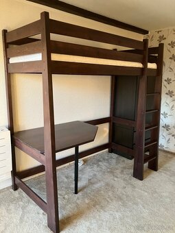 Set patrová postel 80x180cm a vysoká šatní skříň - 2