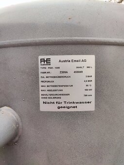 Akumulační nádrž 1000l - 2