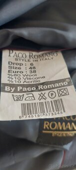 Šedo-černý pánský oblek s proužkem - 2