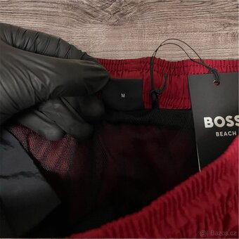 Pánské plavky BOSS Octopus  červené, size: M - 2