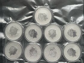 Stříbrné mince MARVEL serie 9x 1 oz - 2