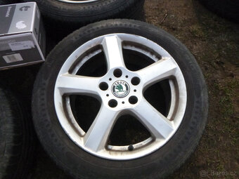 4x alu (5x112) letní pneu 205/55 r16 - 2