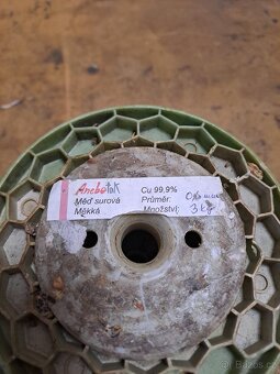 Měď surová měká 0.6mm 3kg - 2