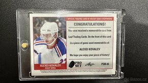 2020-21 Leaf Pro Set Memorabilia Alexei Kovalev #PSM-04 - 2