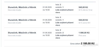 Slunečník, Měsíčník a Větrník - Stavovske divadlo 1.6.2025 - 2