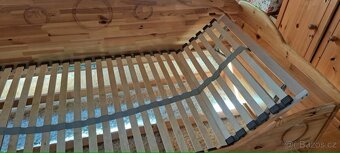 Postel 200x90cm s roštem bez matrace - 2