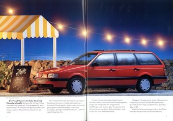 Volkswagen Passat B3 1993 - Prospekt. - 2