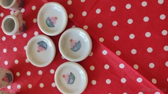 Miniaturní porcelánový čajový kuchyňský servis - 2