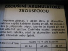 Prodám Muzejní kousek , Zkoušečku akumulátorů - 2