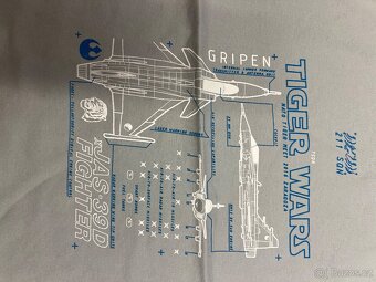 Tričko Tiger Wars Gripen šedé vel. 134-146 cm - 2