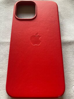 Apple kožený kryt červený na iPhone 12 Pro Max - 2