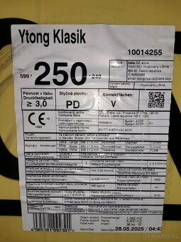 Ytong Klasik 250 celá paleta 36 ks - 2