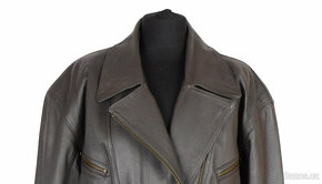 Kožený měkký dámský hnědý křivák v. XL - 2