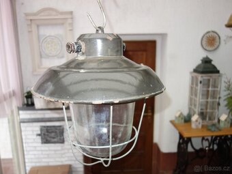 Industriální lampa, závěsná na strop - 2