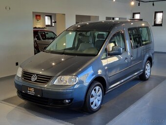 VW Caddy Maxi 1.9TDi 77KW 7 Míst Digi klima Tažné - 2