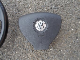 Kožený volant a airbag volantu VW Polo 9N - 2