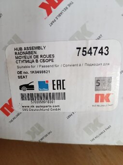 Náboj kola s ložiskem 80mm Škoda - 2