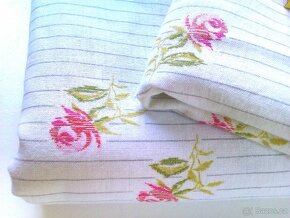 Vintage bavlněné povlečení - jednolůžko a polštář - 2